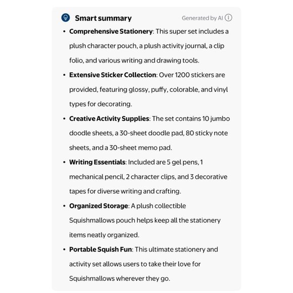 Squishmallow All About Squish Stationery Super Set Beula The Octopus - Picture 9 of 9